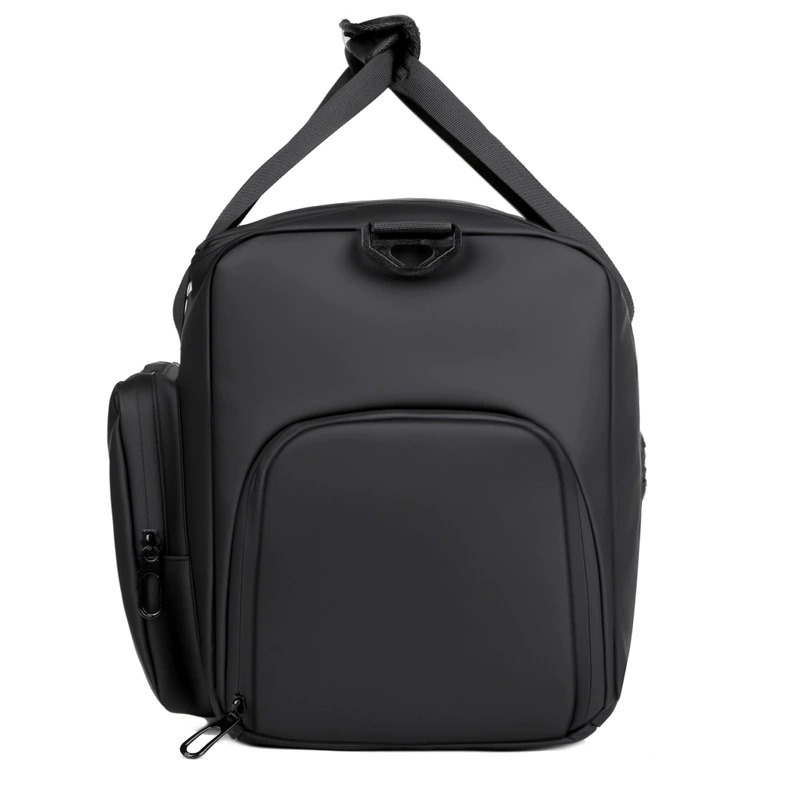 NorthTime Luggage Men's Black Nylon Carry-On Duffle Bag with Multiple Pockets