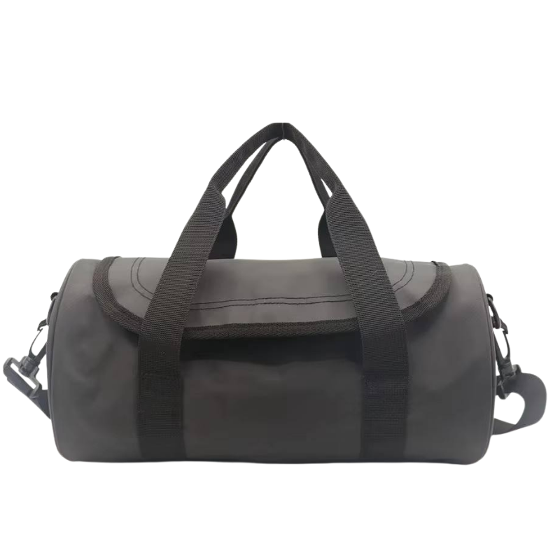 NorthTime Luggage Men's Black Round Nylon Carry-On Duffle Bag