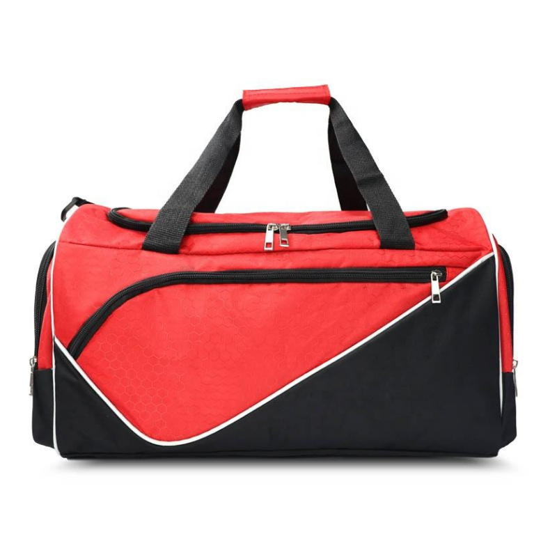 NorthTime Luggage Men's Red and Black Gym Duffle Bag with Front Pocket