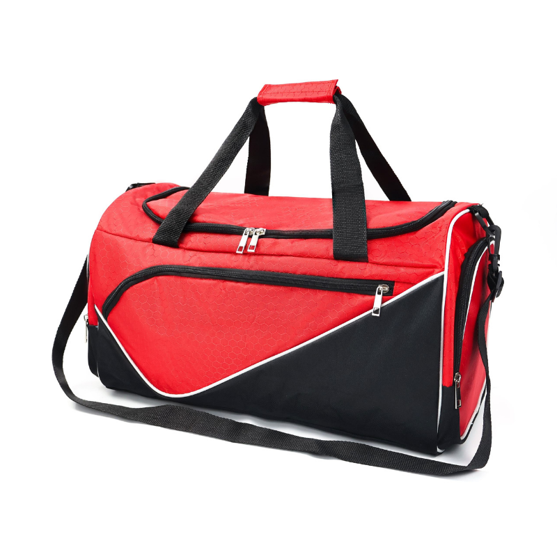 NorthTime Luggage Men's Red and Black Gym Duffle Bag with Front Pocket
